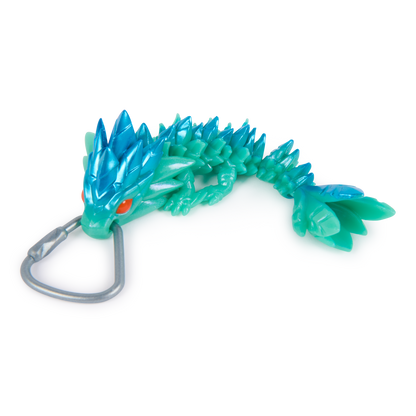 CrystaLynx Dragons Keychains – Collectible Articulated Mini Dragon Clip-On