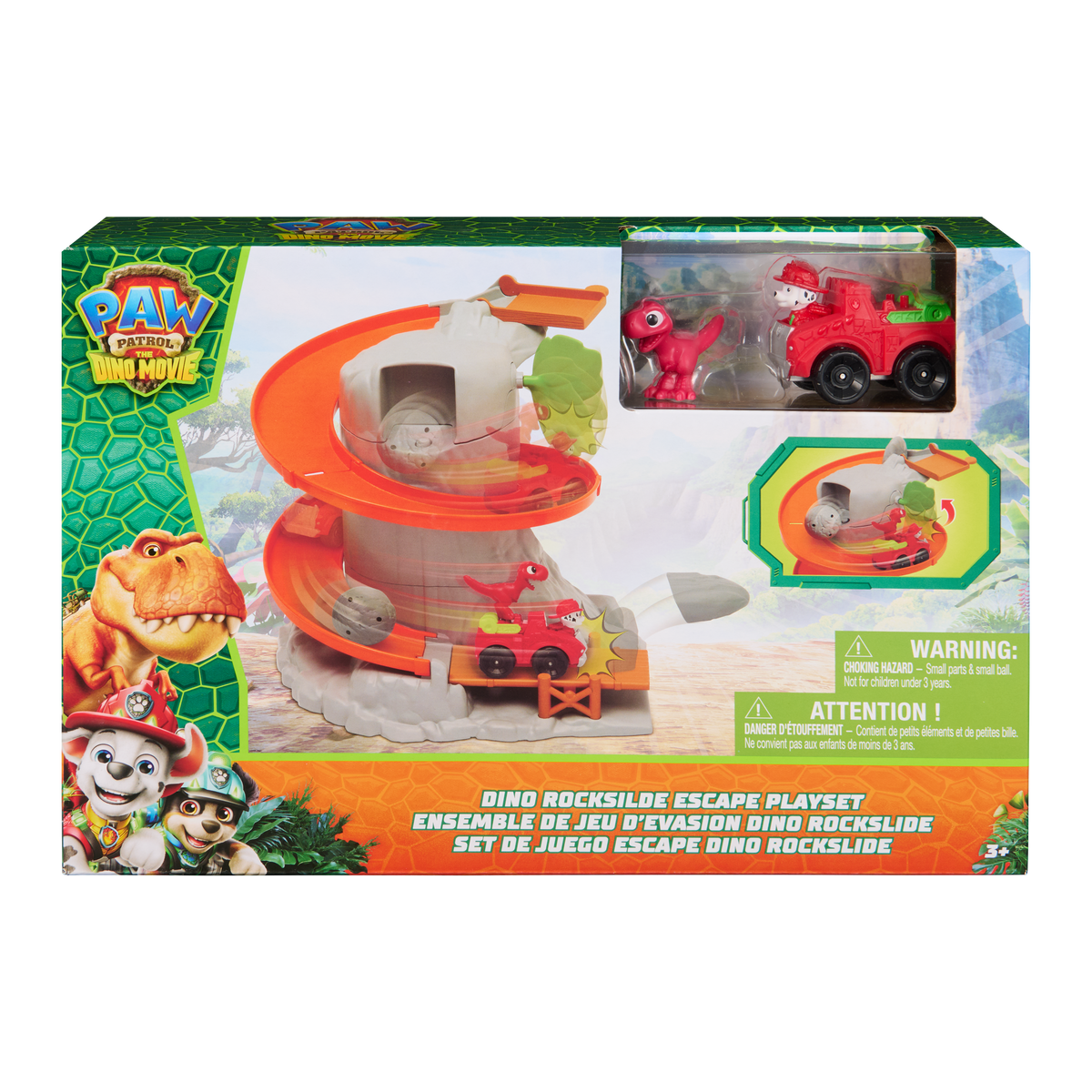 Paw Patrol Jungle Rockslide Rescue Playset -ACTION VERSION - Kids Toy, Ages 3 and up