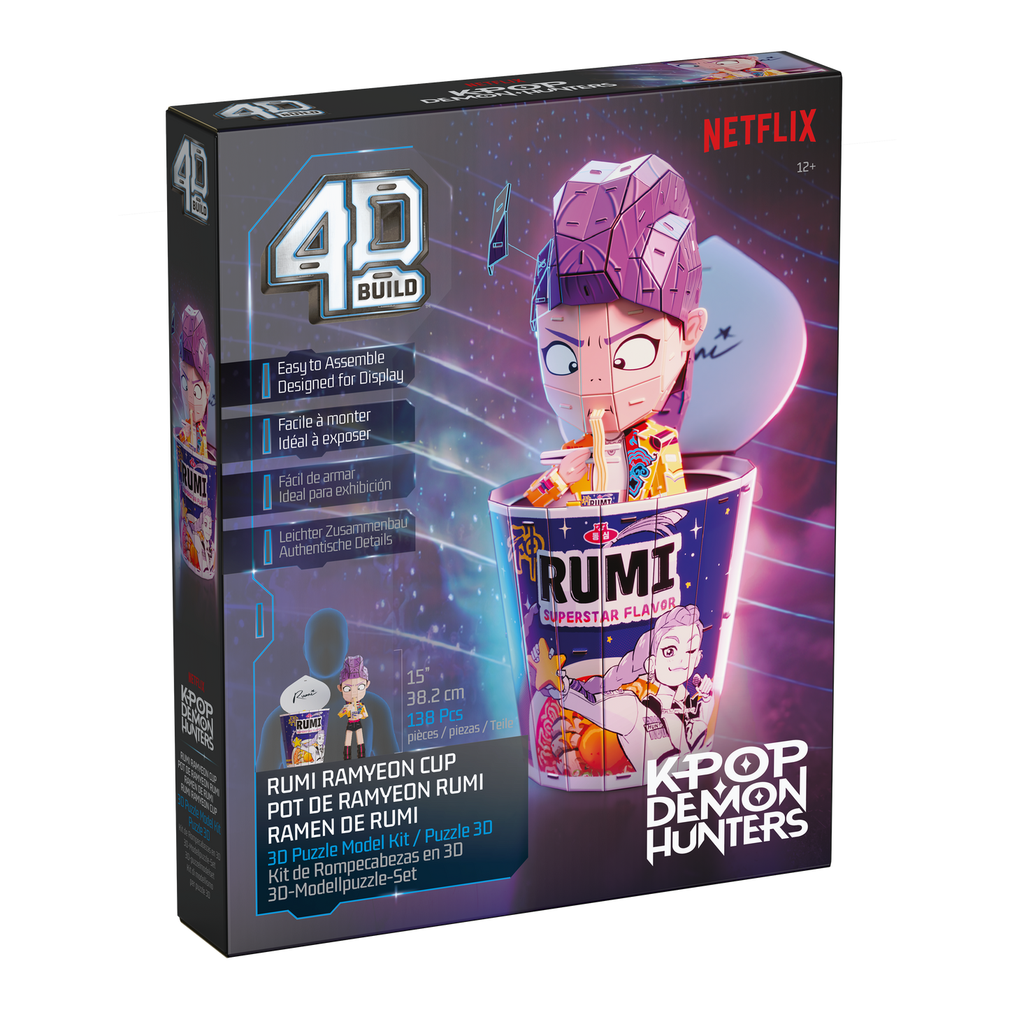 4D Build KPop Demon Hunters Rumi in Ramyeon Cup 3D Puzzle Model Kit