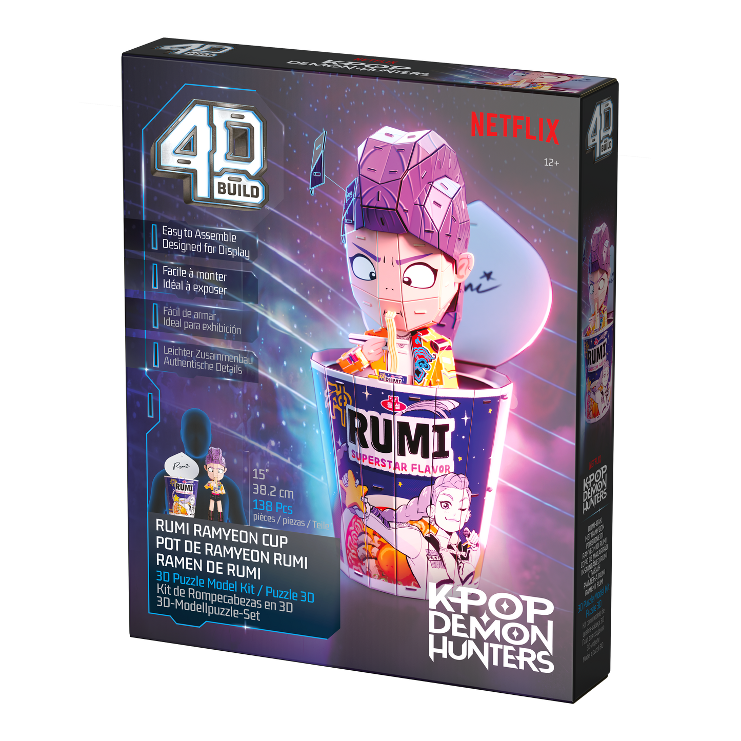 4D Build KPop Demon Hunters Rumi in Ramyeon Cup 3D Puzzle Model Kit