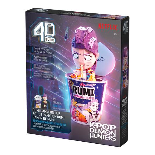 4D Build KPop Demon Hunters Rumi in Ramyeon Cup 3D Puzzle Model Kit