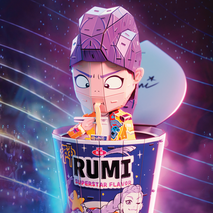 4D Build KPop Demon Hunters Rumi in Ramyeon Cup 3D Puzzle Model Kit