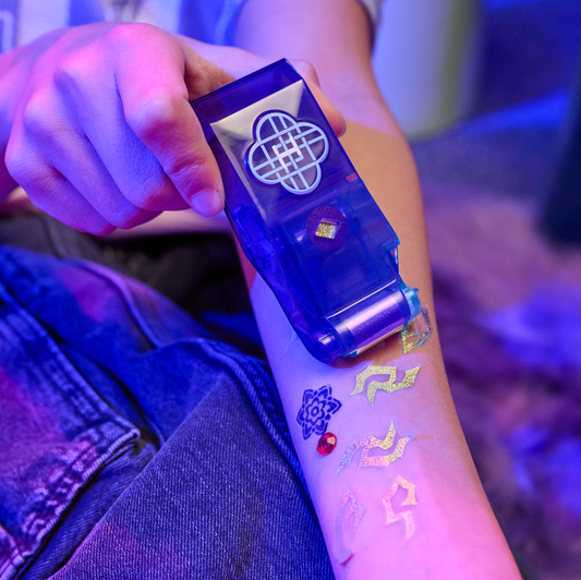 Cool Maker KPop Demon Hunters Shimmer Foil Tattoo Studio Set
