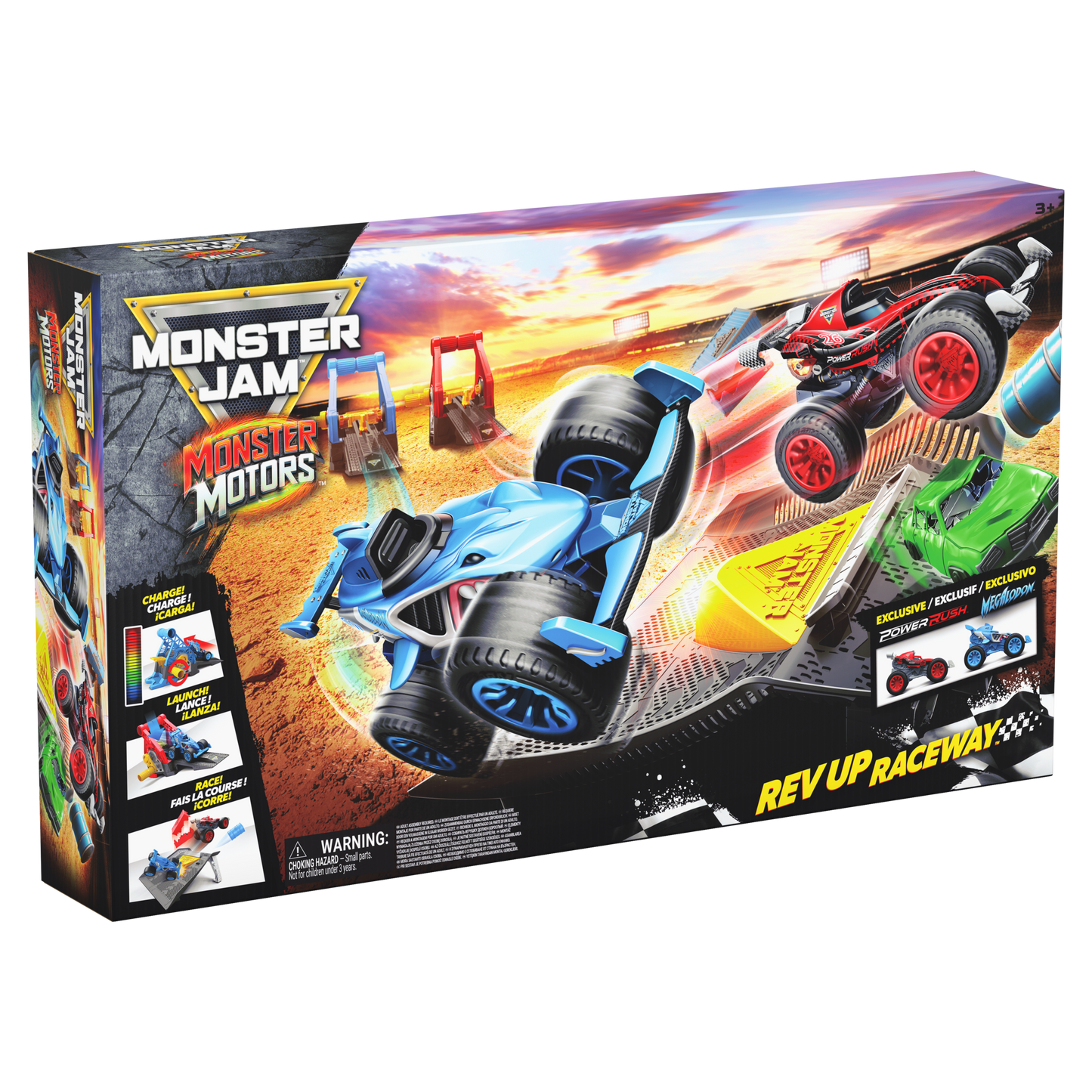 Monster Jam 1:64 Monster Motors Playset  - Kids Toy, Ages 3 and up
