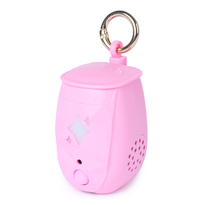 Peekimo Interactive Pet & Wearable Toy - Pink | Screen-Free Virtual Pet with 100+ Reactions