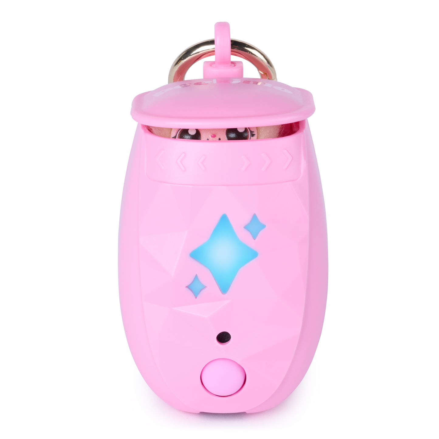 Peekimo Interactive Pet & Wearable Toy - Pink | Screen-Free Virtual Pet with 100+ Reactions