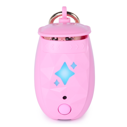 Peekimo Interactive Pet & Wearable Toy - Pink | Screen-Free Virtual Pet with 100+ Reactions