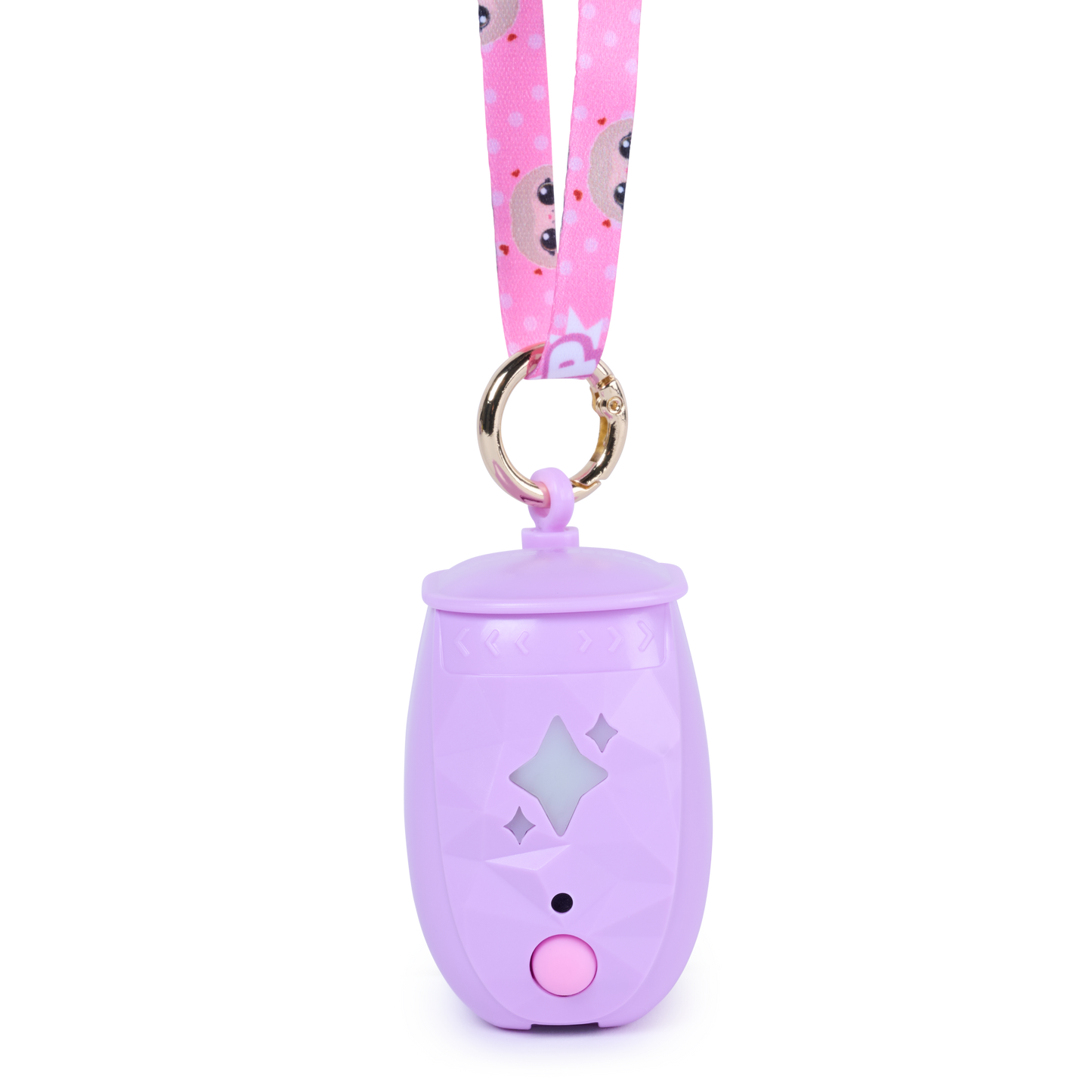 Peekimo Interactive Pet & Wearable Toy - Pink | Screen-Free Virtual Pet with 100+ Reactions
