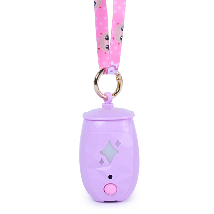 Peekimo Interactive Pet & Wearable Toy - Pink | Screen-Free Virtual Pet with 100+ Reactions