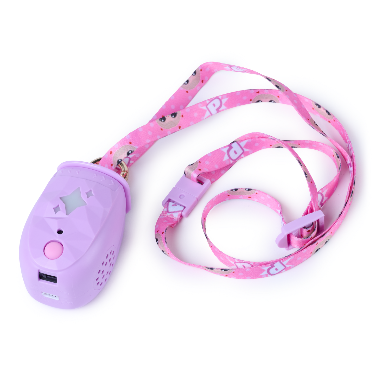 Peekimo Interactive Pet & Wearable Toy - Pink | Screen-Free Virtual Pet with 100+ Reactions