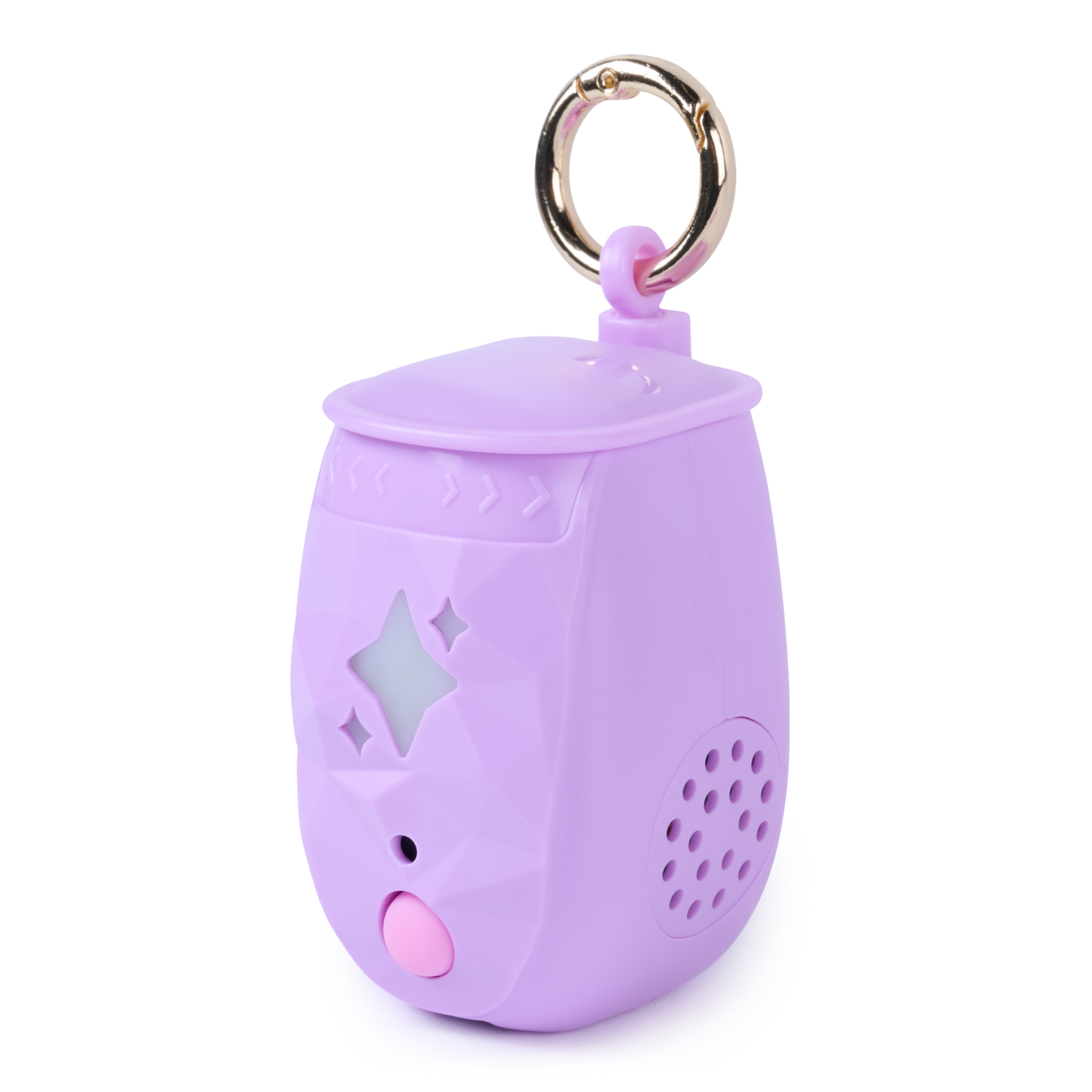 Peekimo Interactive Pet & Wearable Toy - Pink | Screen-Free Virtual Pet with 100+ Reactions