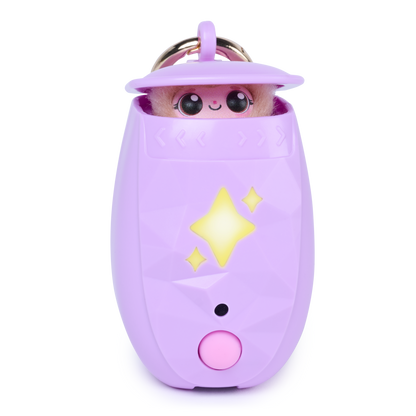 Peekimo Interactive Pet & Wearable Toy - Pink | Screen-Free Virtual Pet with 100+ Reactions