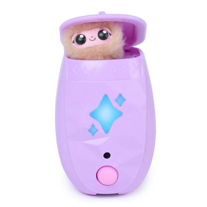Peekimo Interactive Pet & Wearable Toy - Pink | Screen-Free Virtual Pet with 100+ Reactions
