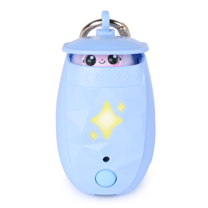 Peekimo Interactive Pet & Wearable Toy - Pink | Screen-Free Virtual Pet with 100+ Reactions