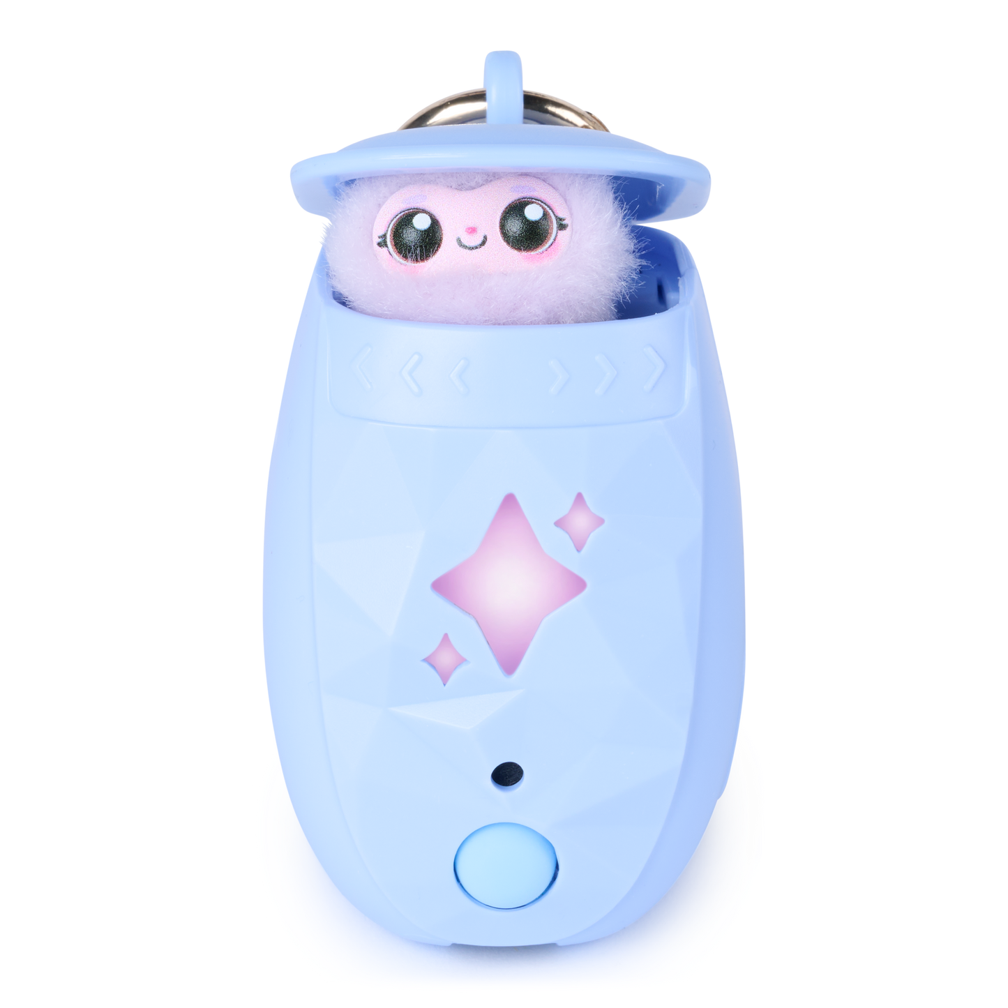 Peekimo Interactive Pet & Wearable Toy - Pink | Screen-Free Virtual Pet with 100+ Reactions