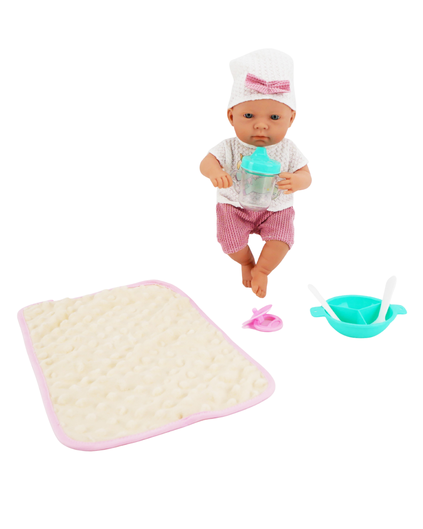 Valentina 12" Muñeca Bebé con Accesorios para Comer | El Mundo de Emilia