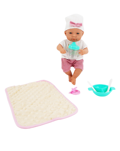 Valentina 12" Muñeca Bebé con Accesorios para Comer | El Mundo de Emilia