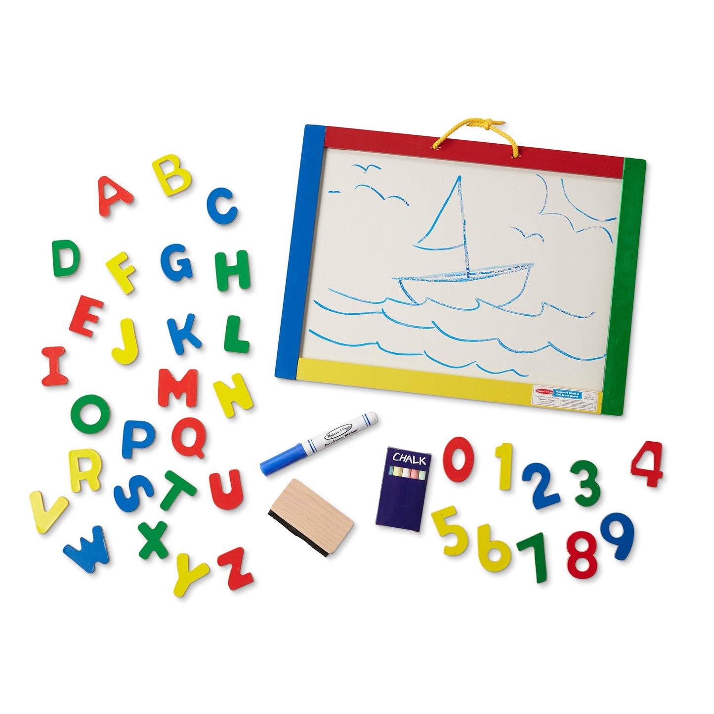 Melissa & Doug Magnetic Chalkboard and Dry-Erase Board