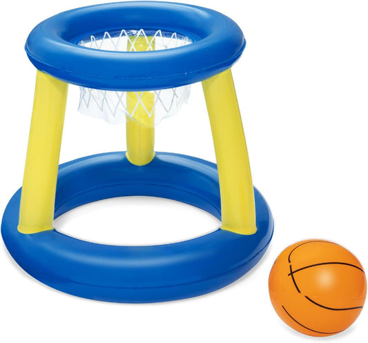 Bestway 52418 Splash N Hoop Inflatable Basketball Swimming Set, Floating Pool Game
