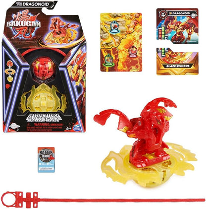Bakugan Training Set with Titanium Dragonoid, Dragon Clan Themed, Customizable Action Figure, Trading Cards, and Playset, Kids Toys for Boys and Girls 6 and up