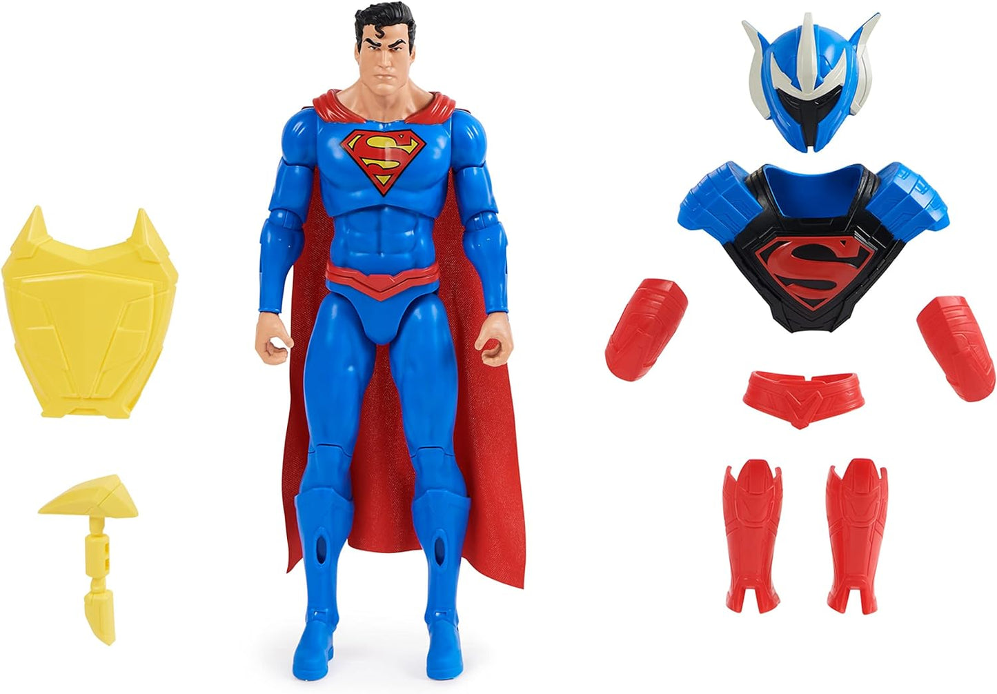 Spin Master DC Comics, Superman Man of Steel Action Figure, DC Adventures, 12 Inch, 9 Accessories, Collectible Superhero Kids Toys for Boys and Girls, Ages 4+