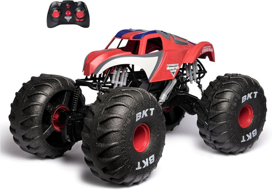 Monster Jam Marvel Mega Spider-Man RC Monster Truck, All-Terrain, Over 2 Feet Long, 1:6 Scale, Super Hero Kids Toys for Boys and Girls Ages 4+