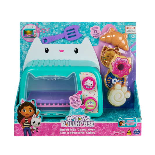 Gabby's Dollhouse, Bakey with Cakey Oven, Kitchen Toy with Lights and Sounds, Toy Kitchen Accessories and Play Food, Kids Toys for Ages 3 and up