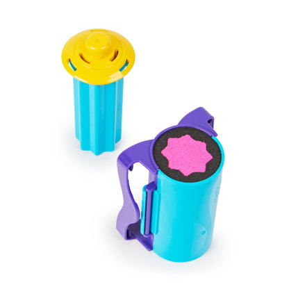 Kinetic Sand, Slice N’ Surprise Set with 13.5oz of Black, Pink and Blue Play Sand and 7 Tools, Sensory Toys for Kids Ages 3 and up