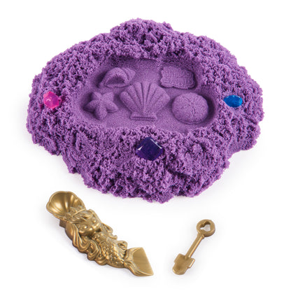 Kinetic Sand Shimmer, Mermaid Treasure with 6oz of Shimmer Kinetic Sand (Styles May Vary), Surprise Hidden Tool, Play Sand Sensory Toys for Kids 3 and Up