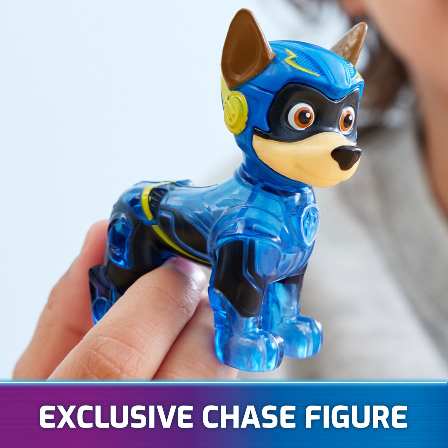 Paw Patrol: The Mighty Movie, Chase’s Mighty Transforming Cruiser with Mighty Pups Action Figure, Lights and Sounds, Kids Toys for Boys & Girls 3+