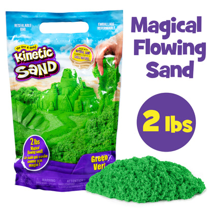Kinetic Sand, The Original Moldable Sensory Play Sand Toys For Kids, Blue, 2 lb. Resealable Bag, Ages 3+