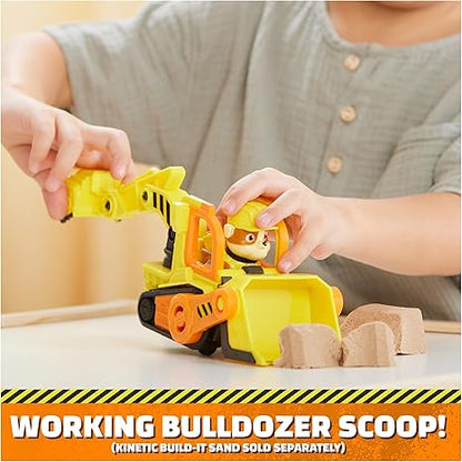 Rubble & Crew, Rubble’s Bulldozer Toy Truck with Movable Parts and a Collectible Action Figure, Kids Toys for Ages 3 and Up