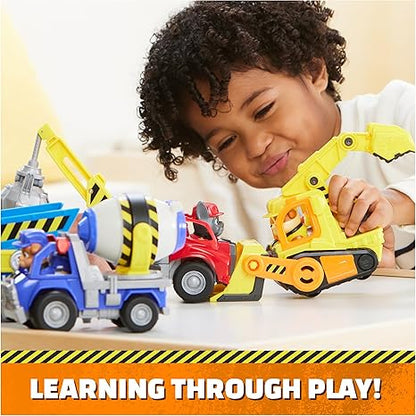 Rubble & Crew, Rubble’s Bulldozer Toy Truck with Movable Parts and a Collectible Action Figure, Kids Toys for Ages 3 and Up