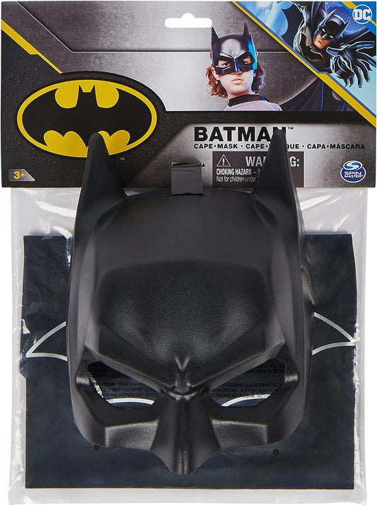 BATMAN DC Comics, Cape and Mask Set, Super Hero Costume Accessories, Kids Roleplay for Boys and Girls Ages 3+