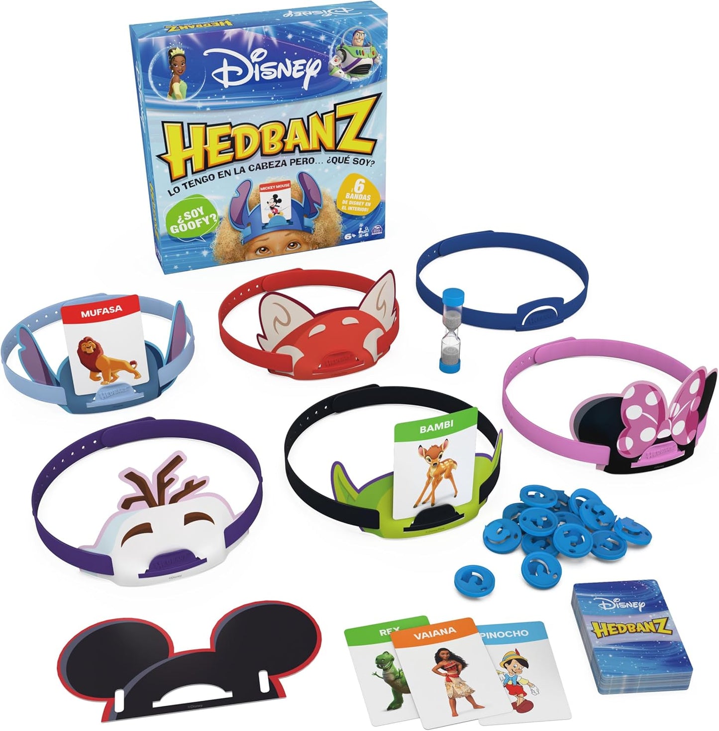 🎭 Hedbanz Disney:: Español – Juego de Adivinanzas Familiar