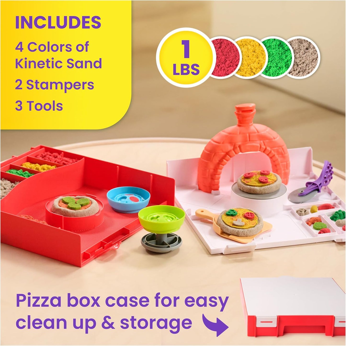 Kinetic Sand SquishPizza Playset