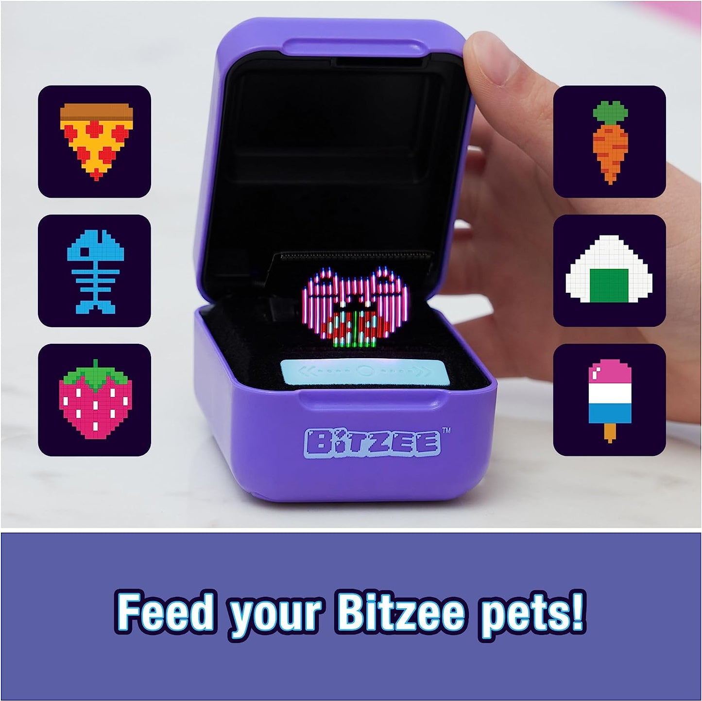 Bitzee, Interactive Toy Digital Pet and Case with 15 Animals Inside, Virtual Electronic Pets React to Touch, Kids Toys for Girls and Boys