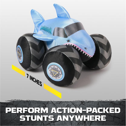 🦈 Monster Jam Official Megalodon Monster Truck Plush with Sound – 7”
