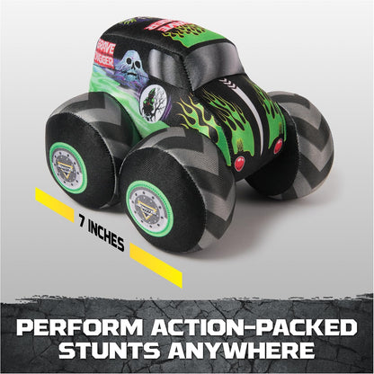🛻 Monster Jam Official Grave Digger & Zombie Plush Monster Trucks – 7”