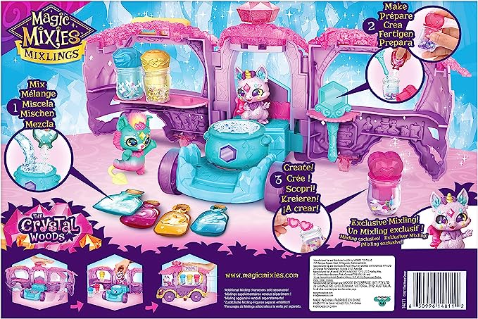Magic Mixies Magic Potions Truck Playset. Transforms Into A Potion Shop. Create 3 Spells and Potion Surprises for Your Mixlings. Includes 1 Exclusive Mixling