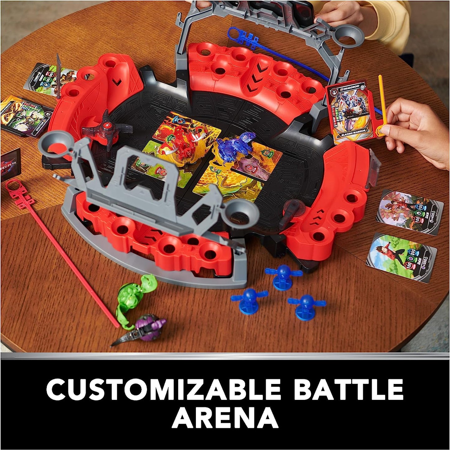 Bakugan Battle Arena with Exclusive Special Attack Dragonoid, Customizable, Spinning Action Figure and Playset, Kids Toys for Boys and Girls 6 and up