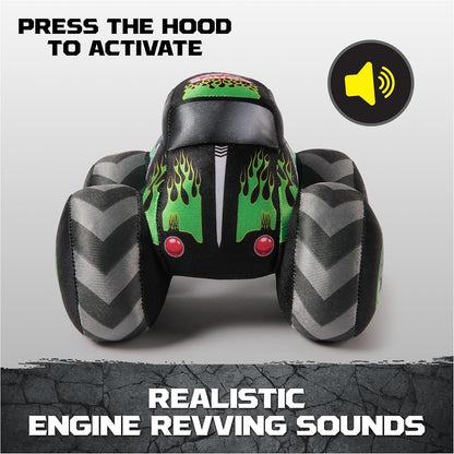 🛻 Monster Jam Official Grave Digger & Zombie Plush Monster Trucks – 7”