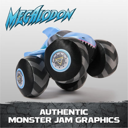 🦈 Monster Jam Official Megalodon Monster Truck Plush with Sound – 7”