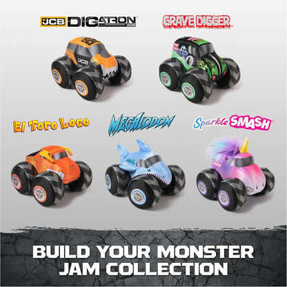 🦈 Monster Jam Official Megalodon Monster Truck Plush with Sound – 7”