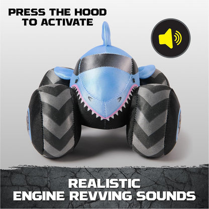 🦈 Monster Jam Official Megalodon Monster Truck Plush with Sound – 7”