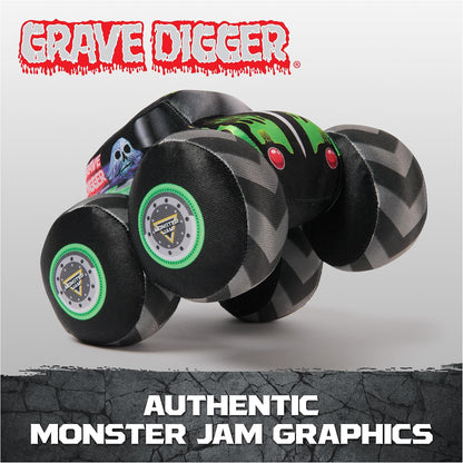 🛻 Monster Jam Official Grave Digger & Zombie Plush Monster Trucks – 7”