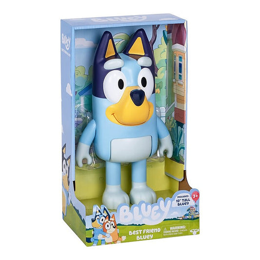 Best Friend Bluey | Articulated 10 Inch Tall Figure of Bluey | with Moving Arms and Body