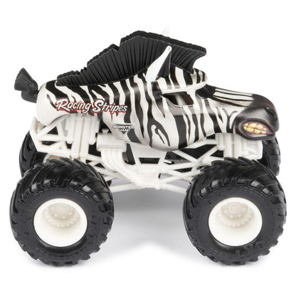 Monster Jam 2023 Official 1:64 Scale Diecast Truck 2-Pack Series Racing Stripes VS Rainbow Blast