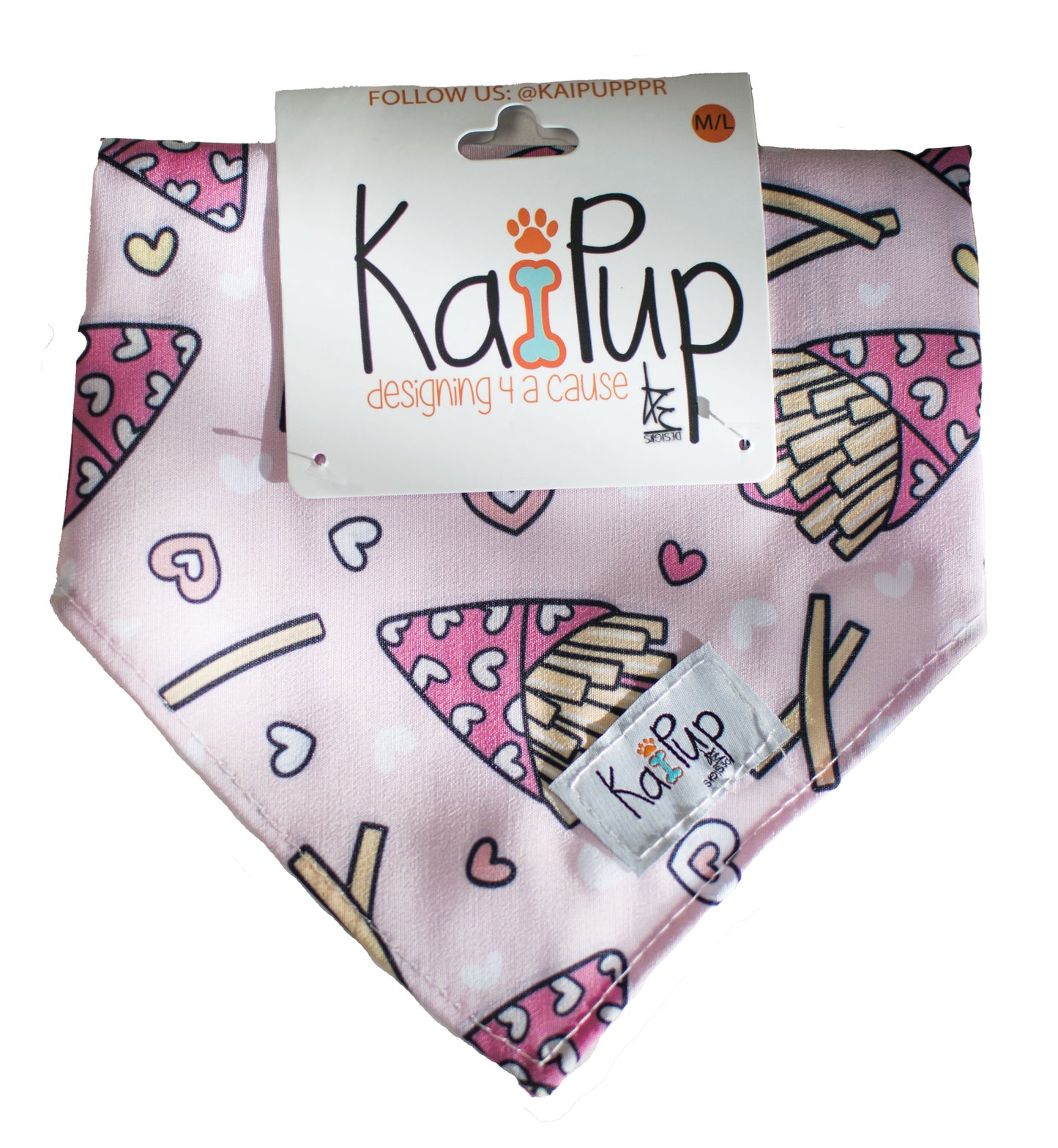 Kai Pup Limited Edition Valentines Bandanas - Fries B4 Guys
