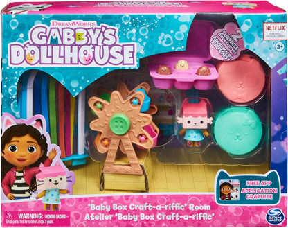 Gabby's Dollhouse, Baby Box Cat Craft-A-Riffic Room with Exclusive Baby Box Cat Figure